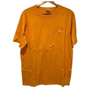 Champion Men's Bright Orange / Yellow Short Sleeve Tee XL